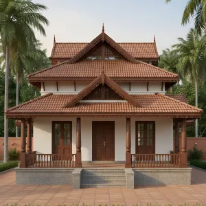 Gabled Spice House With Timber Eaves