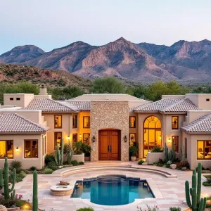 Sunset Sanctuary: Cactus-Cloaked Retreat