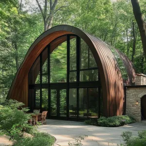 Sleek Serenity Arched in Nature