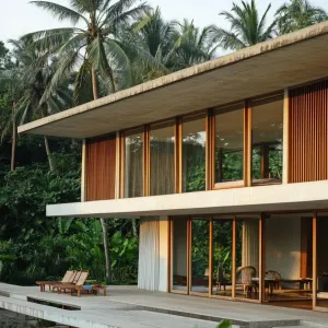 Modern Paradise Nestled in Tropical Green