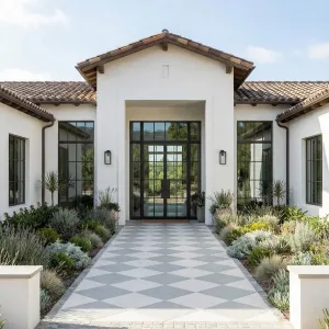 Modern Hacienda Garden Walk