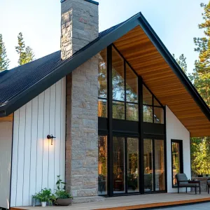 Glass-Front Haven in the Pines