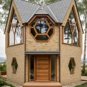 Hexagons All the Way Down: The Brick Puzzle House