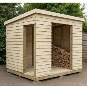 Log Oasis: A Cozy Cubby for Culinary Combustion