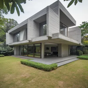 Concrete Hideaway with Nature Views