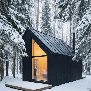 Ember Glow Snowforest Cabin