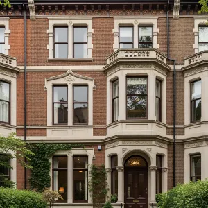 Elegant Victorian Townhouse Facade