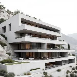 Layered Serenity Amidst Rocky Dreams