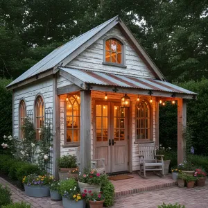 Cottage Lantern-Porch Garden Shed