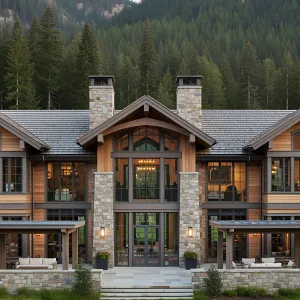 Majestic Retreat Amidst Pine-Clad Peaks