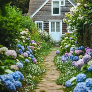 Dream Cottage Nestled in Hydrangeas