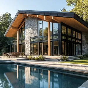 Sleek Sanctuary with Stylish Reflections