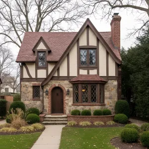 Rust-Toned Timberline Tudor