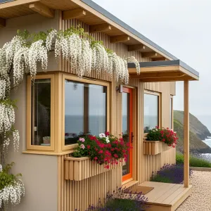 Petite Paradise: A Floral Facade Delight