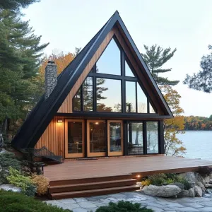 Alpine Pointed Perfection by the Lake