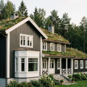Nordic Meadow Roof Country Lodge