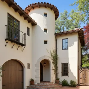 Towered Entry With Tiled Step Charm