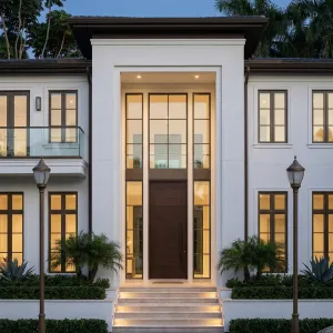 Sunlit Coastal Modern Entryway