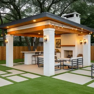 Flame Fortress: The Backyard Grilling Pavilion