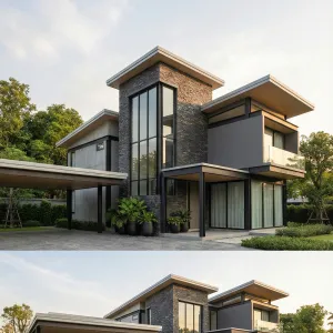 Tall Hearth Courtyard Edge Home