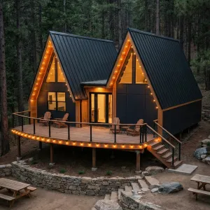 Twin Peak Lantern Deck Cabin