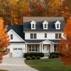 Charming Suburban Sanctuary Amidst Autumn Splendor