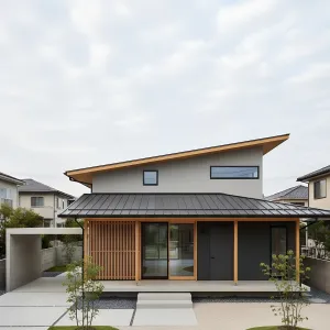 Preview of Asymmetric Eaves, Zen Courtyard Home