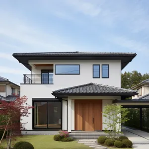 Silk-Tile Courtyard Entry House