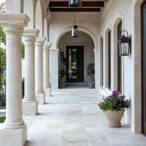 Elegant Arches of a Mediterranean Mansion