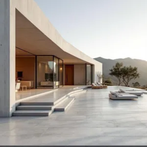 Zen Retreat with Concrete Vibes