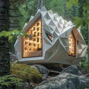 Geometric Mountain Cabin