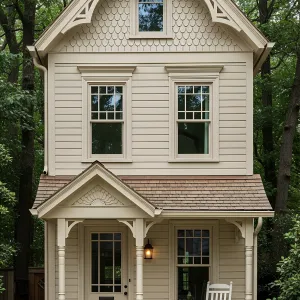 Whimsical Woodland Retreat with a Porch Swing