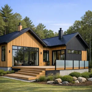 Nordic Cedar Ridge Deck House