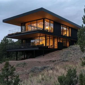 Cliffside Lights: The Luminous Leaner