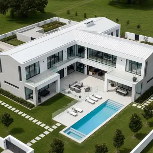 Architectural Splendor on a Green Canvas