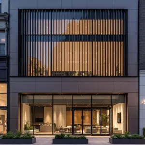 A Symphony of Slats and Glass