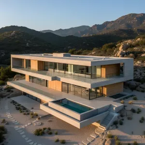 Desert Strata Pool House