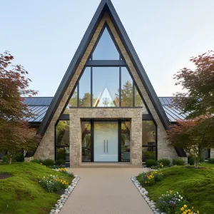 A-Frame Marvel: The Glassy Rock Spectacle
