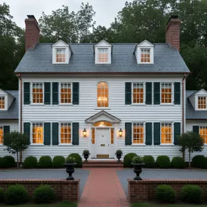 Brick-Trimmed Colonial Radiance