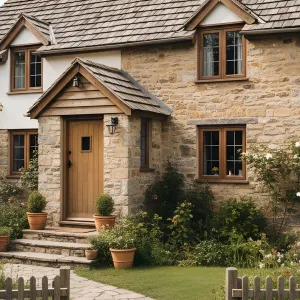 Timeless Stone Cottage with Wooden Charm