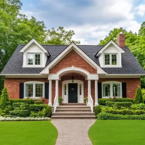 Brick Haven: Porch and Peak Perfection