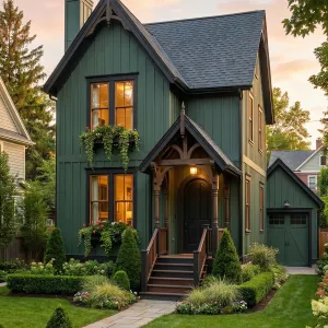 Midnight Fir Gardenfront Village House