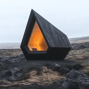 Abstract Alcove in the Barren Wild
