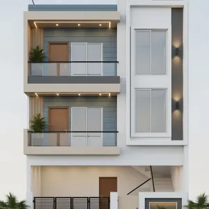 Slate Bands With Balcony Lanterns