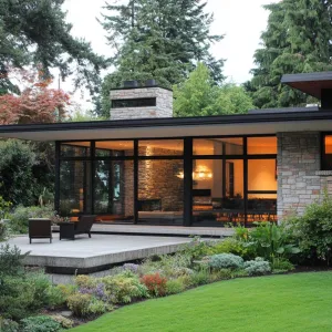 Flat Roof Serenity: Garden Vista
