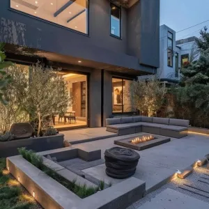 Grey Concrete Floor Finish