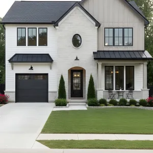 Garde Black Accents With Pale Stone