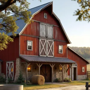 Red Barn Oasis: A Countryside Dream