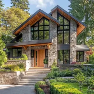 Stone and Glass Majesty Amongst the Firs