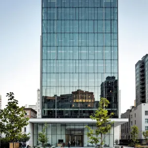 Translucent Tower: Elegance in Reflection